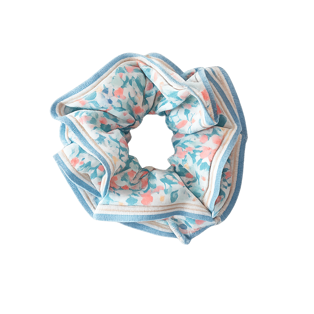 Kusivon Floral Fabric Elastic Hair Tie