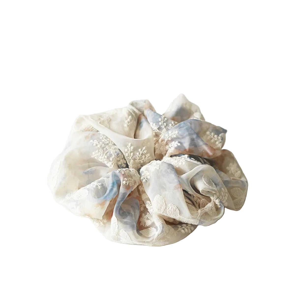 Kusivon Embroidered Flower Elastic Hair Tie