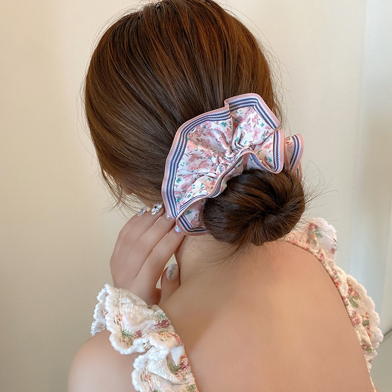 Kusivon Floral Fabric Elastic Hair Tie