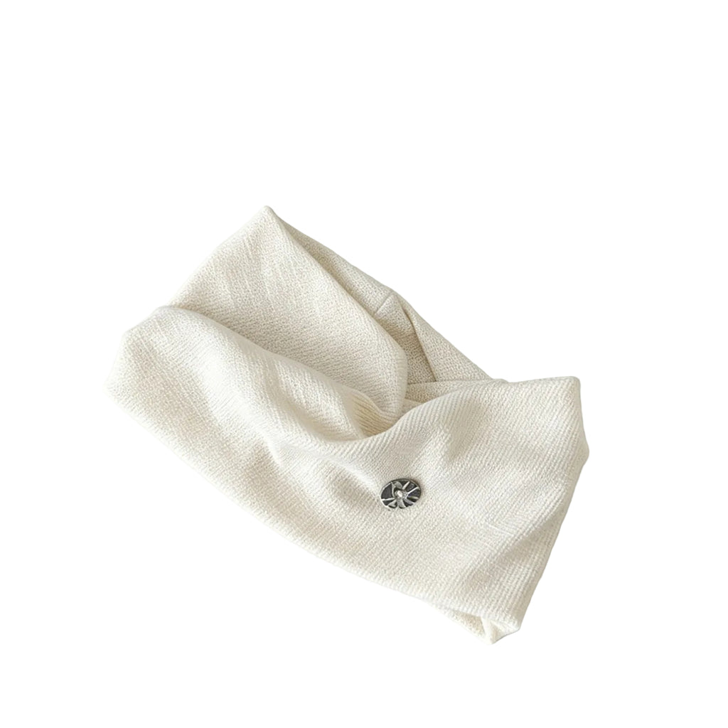 Kusivon Wide Plaid Knitted Headband