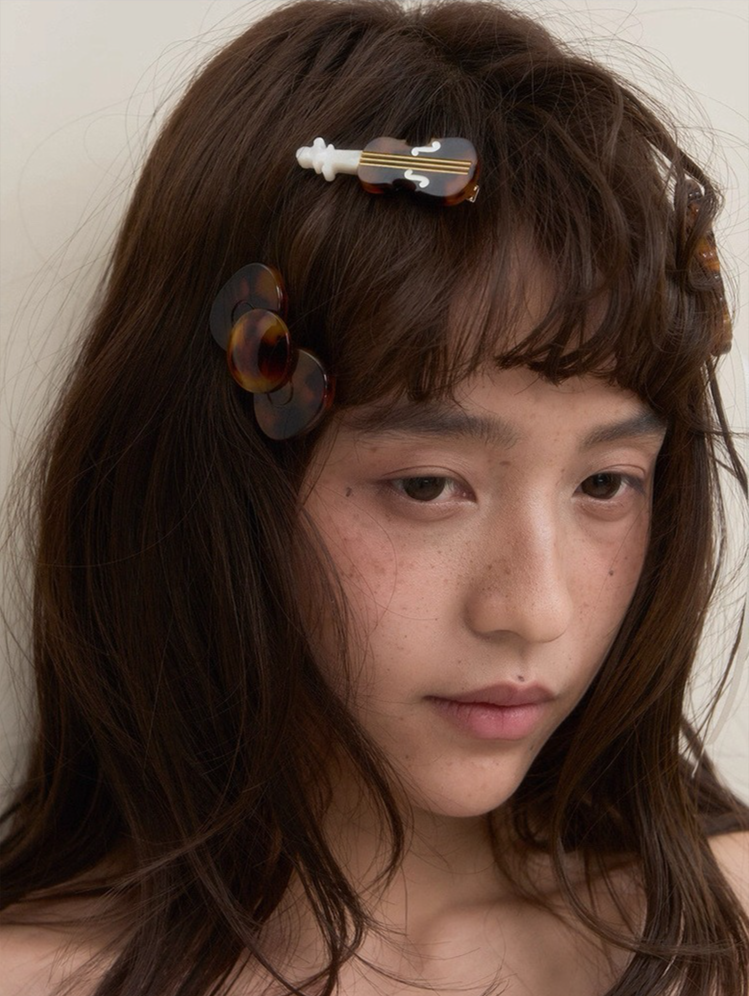 Kusivon Acetate Bow Design Hair Clip