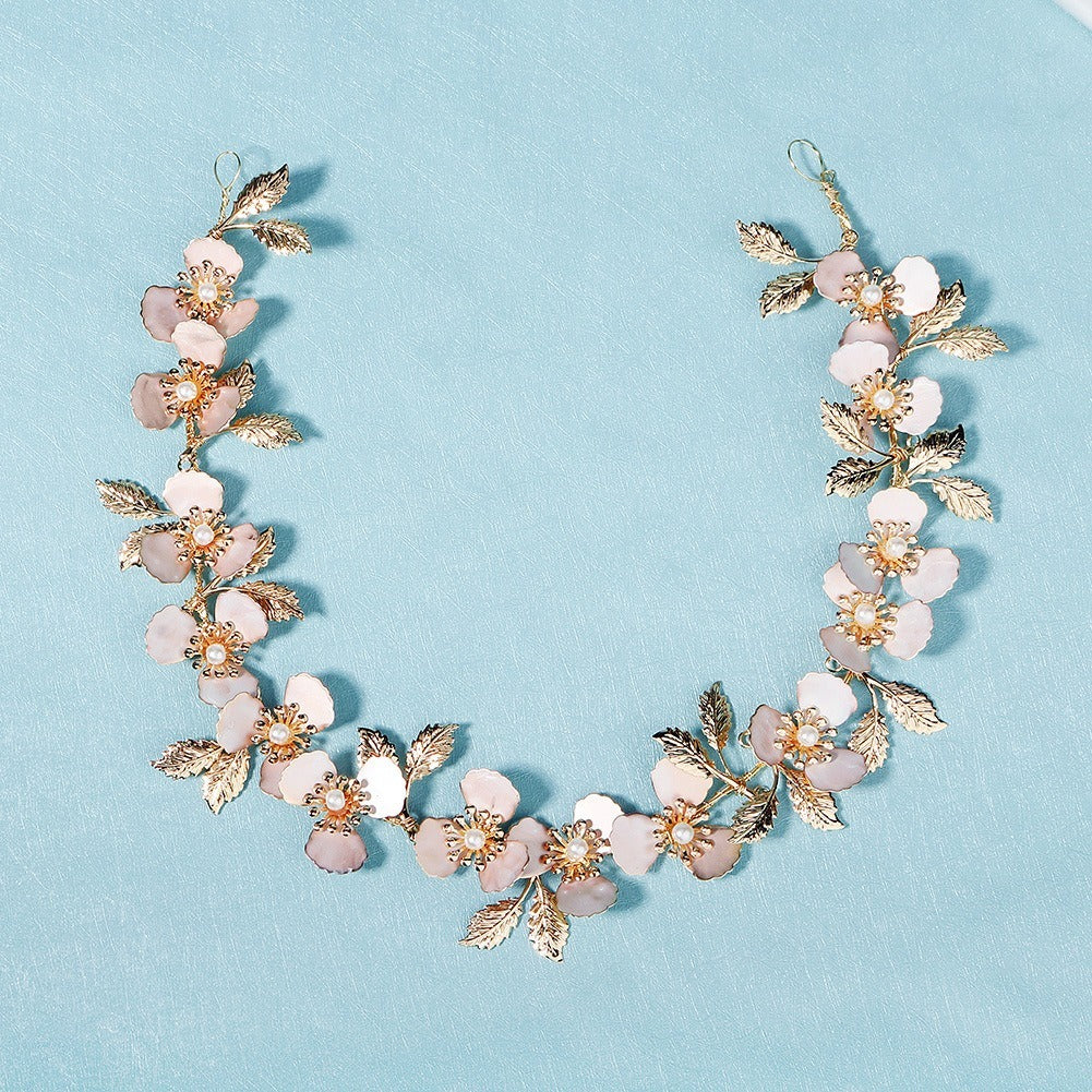 Kusivon Flower Pearl Metal Hair Accessory