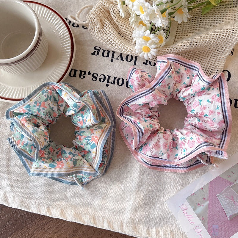 Kusivon Floral Fabric Elastic Hair Tie