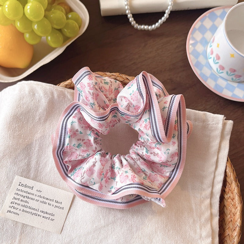 Kusivon Floral Fabric Elastic Hair Tie