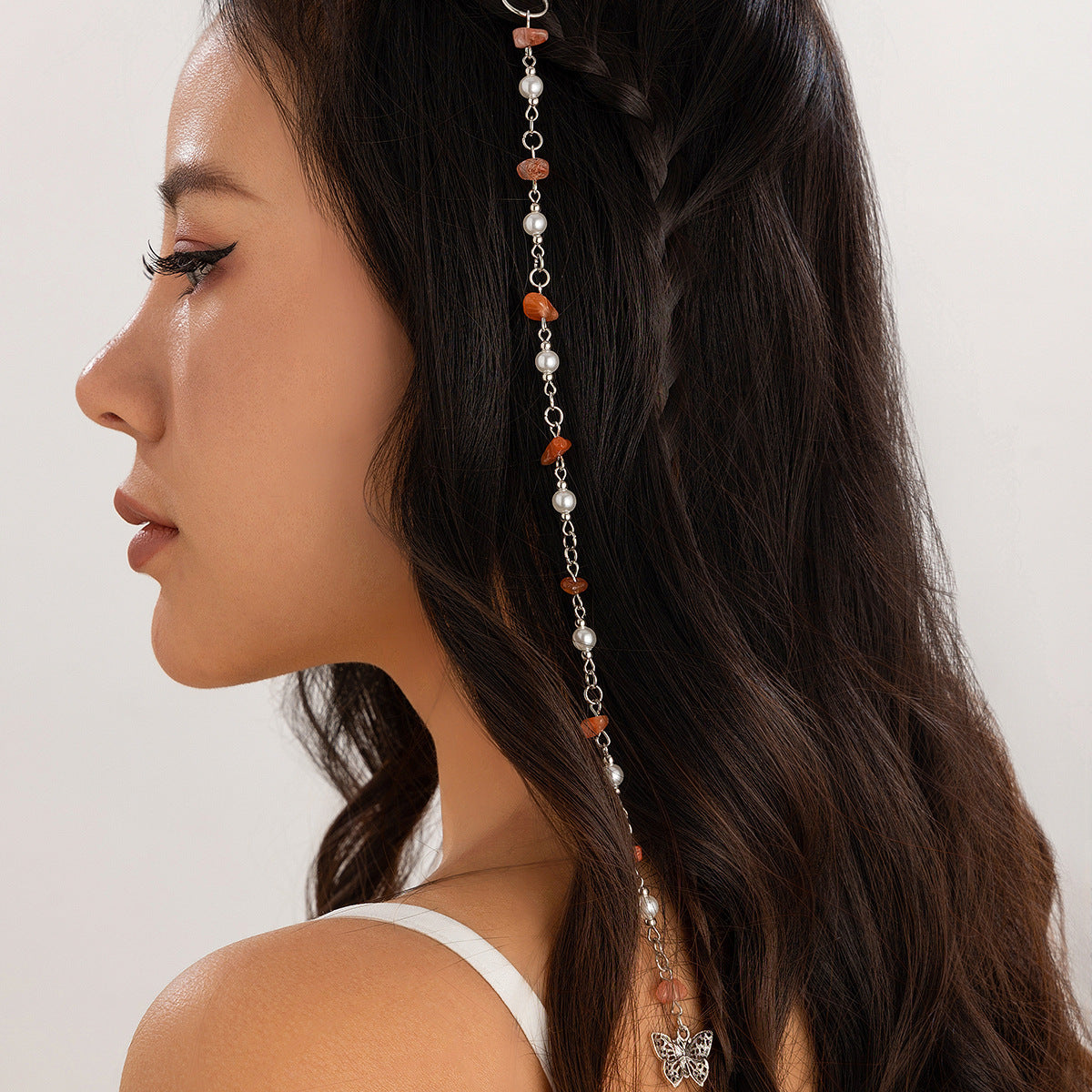 Kusivon Vintage Pearl Chain Headband