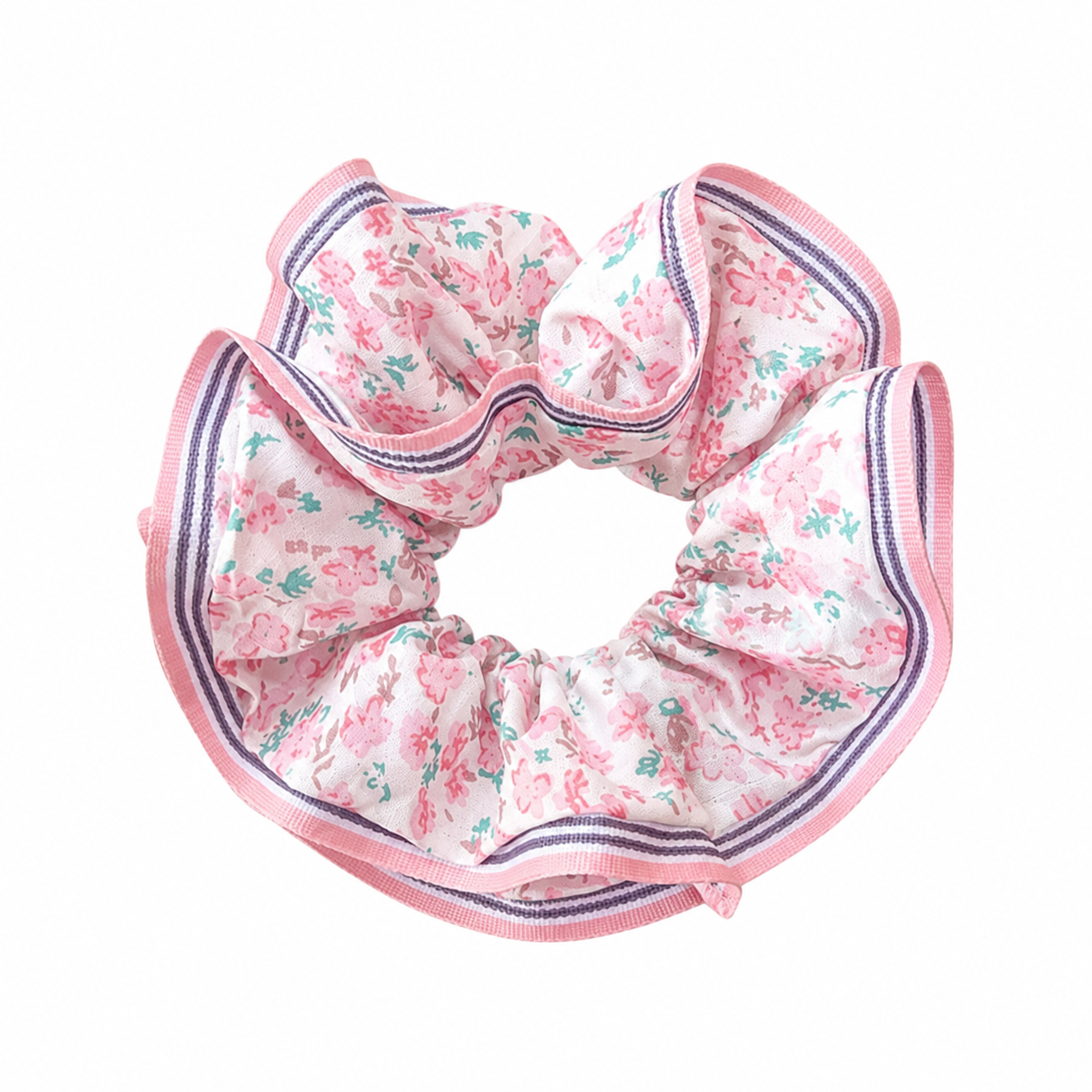 Kusivon Floral Fabric Elastic Hair Tie